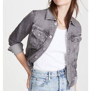 AG Adriano Goldschmied Gray Jean Jacket